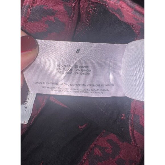 NWT Social Standard By Sanctuary Animal Print Leppard Ankle Skinny Jeans Size 8 - Picture 9 of 14